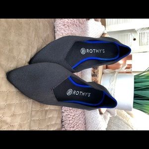 Rothy’s black pointed toe flat: size 9.5